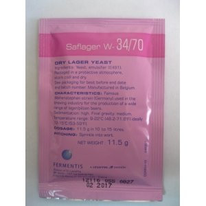 Пивные дрожжи Fermentis Saflager W-34/70 11.5г