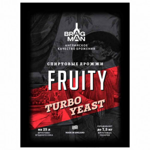 Спиртовые дрожжи Bragman Fruity turbo yeast, 60 гр.